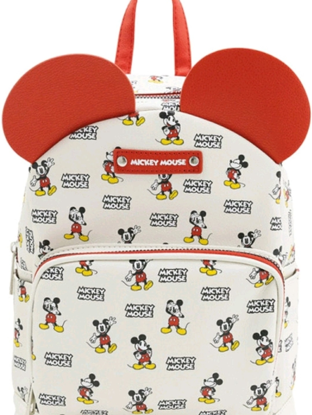 Disney Mickey Mouse Backpack in White, Red, Yellow